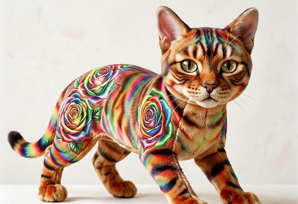 Rainbow Bengal Cat