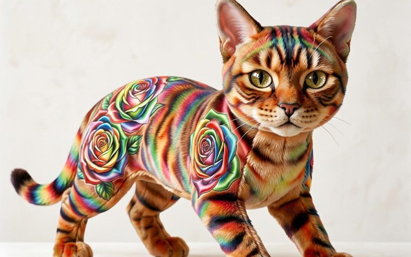 Rainbow Bengal Cat