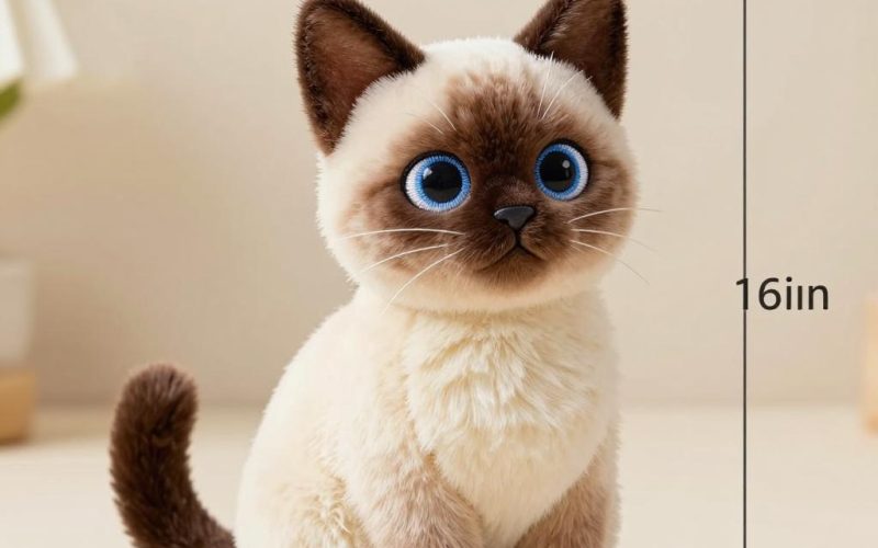 Siamkatze mit blauen Augen
